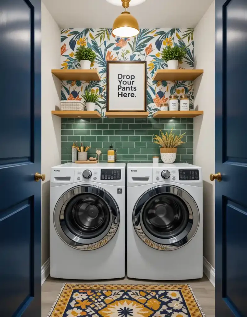 Use Wallpaper or Bold Backsplash t