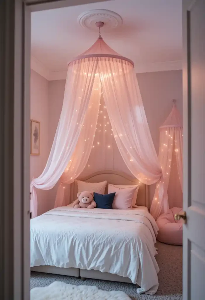 Use a Pink Canopy for Princess Feels