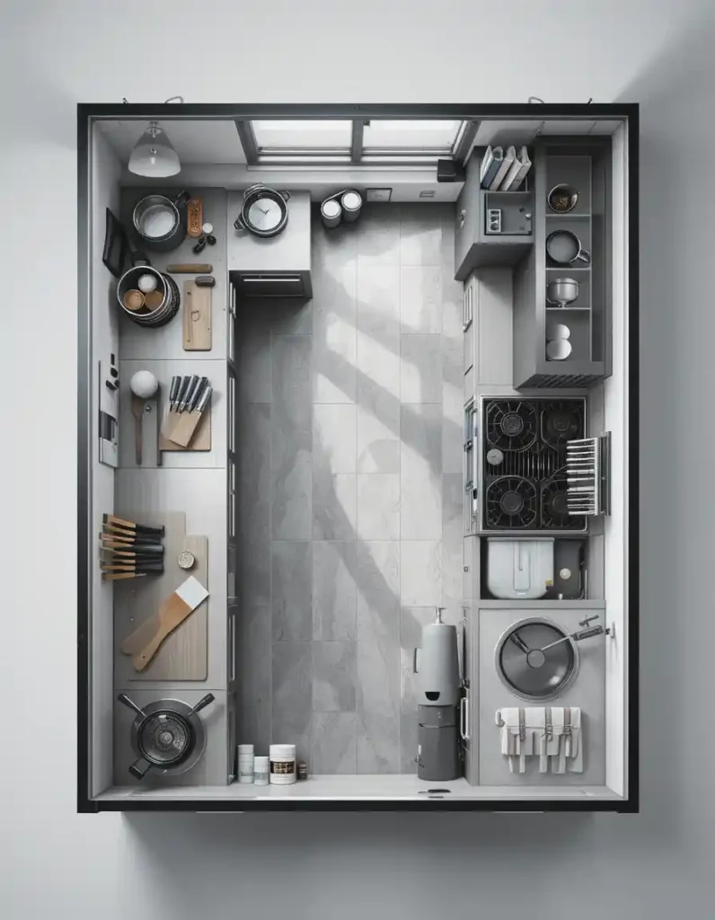 Zone Your Space Like a Mini Pro Kitchen