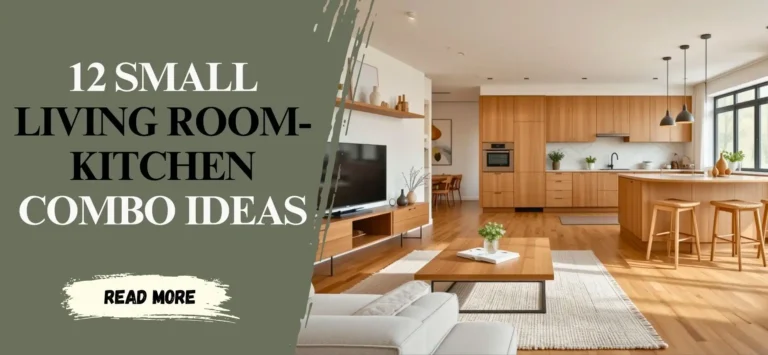 12 Smart Ideas for Small Living Room and Kitchen Combos