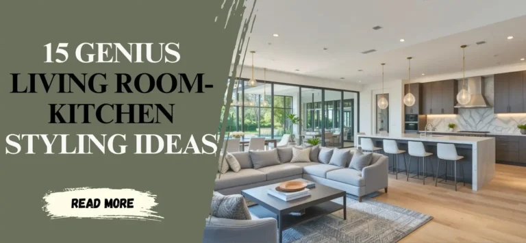 15 Genius Living Room-Kitchen Styling Ideas