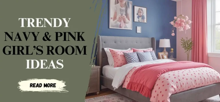 Trendy Navy & Pink Girl’s Room Ideas