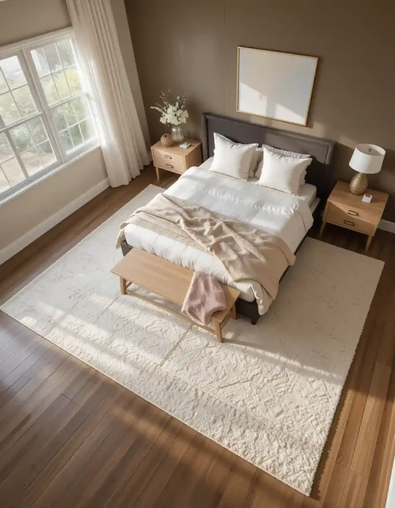 Add Light-Colored Rugs