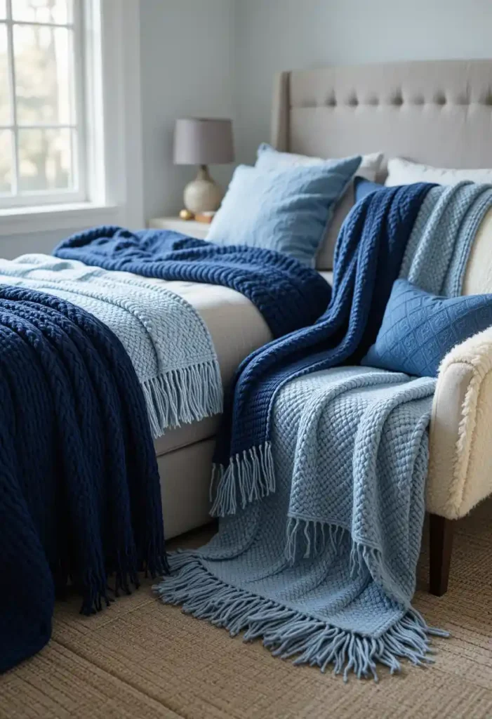 Blue Throws and Blankets