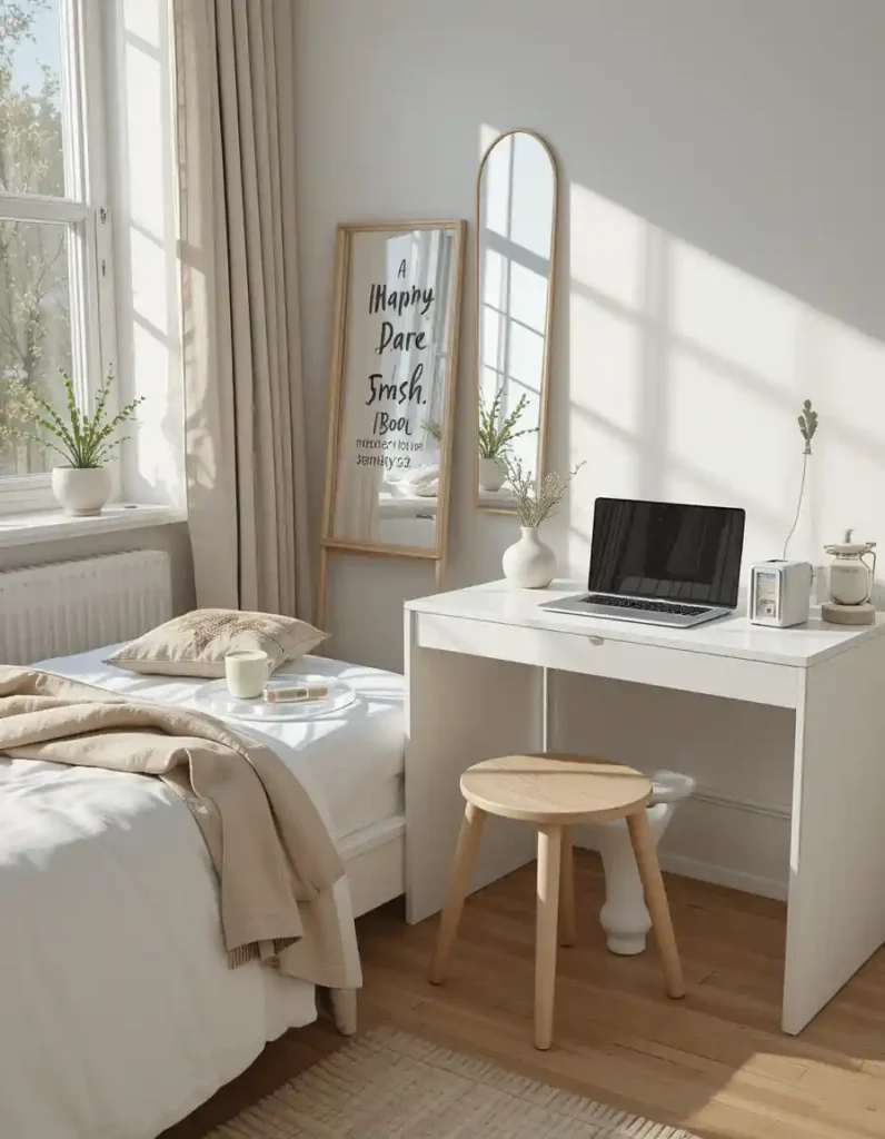 Clean Girl Minimalism Bedroom