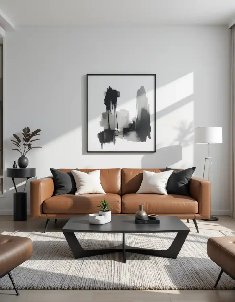 Contemporary Chic with Clean Lines and Contrast