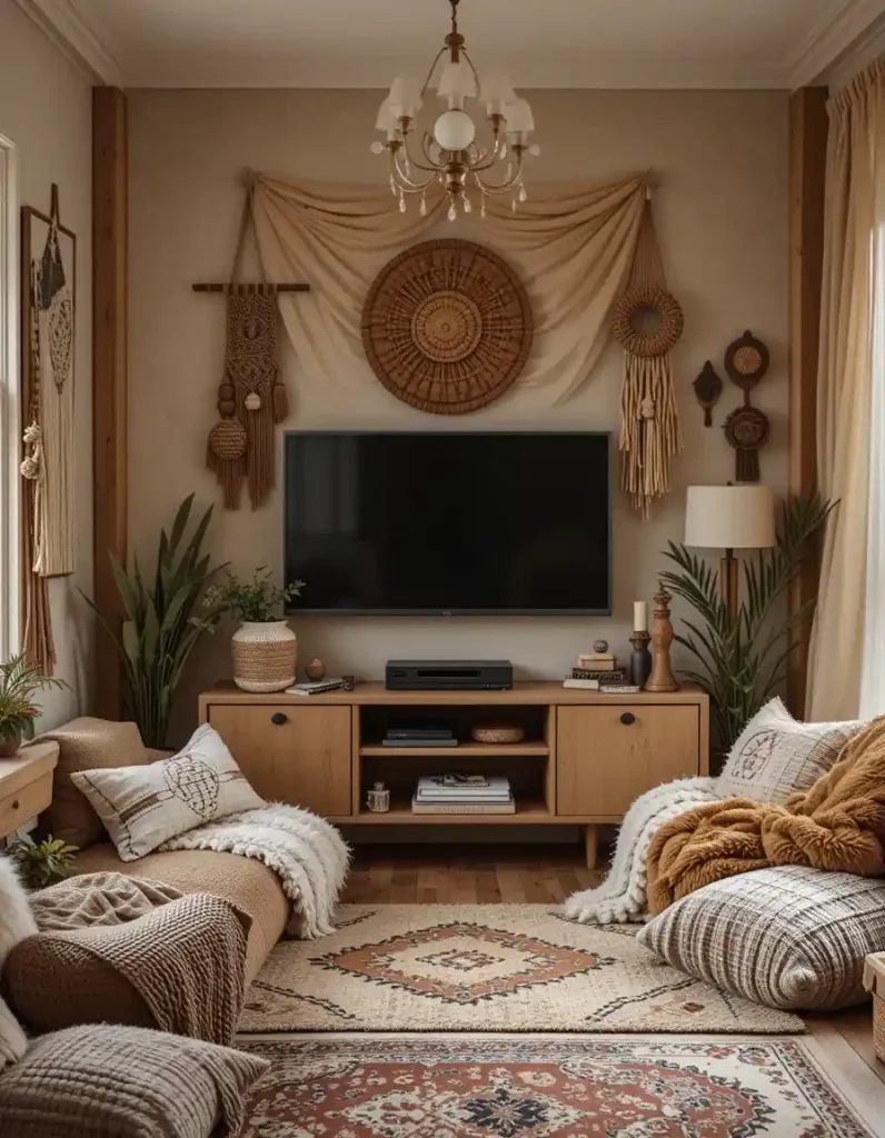  Create a Cozy TV Nook with Textiles