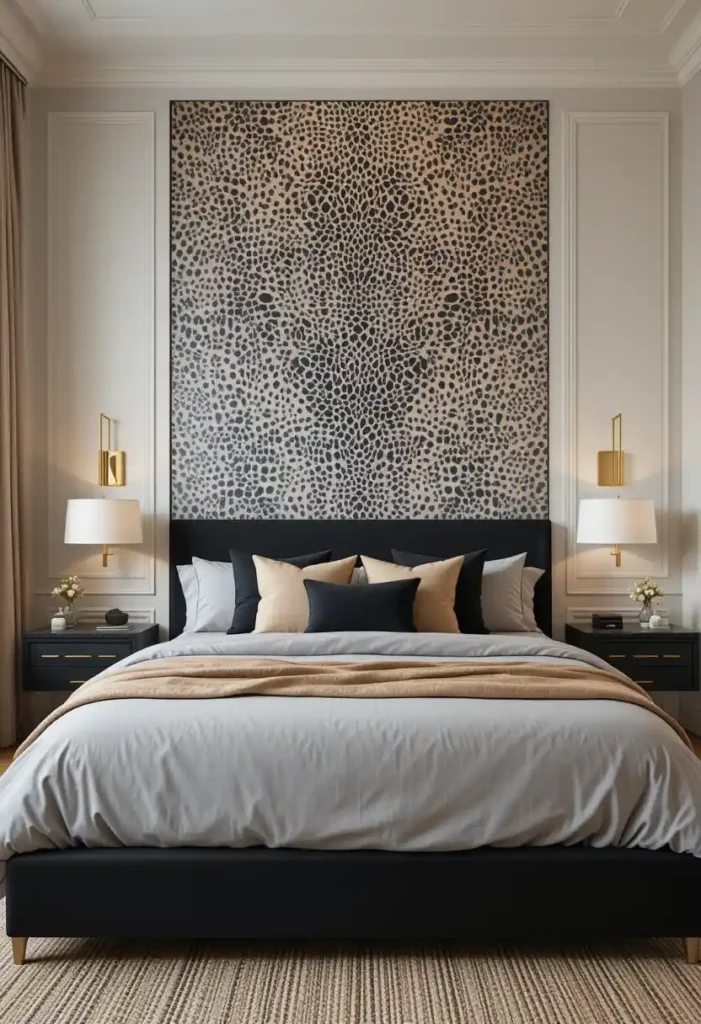 Create a Statement Wall with Leopard Wallpaper
