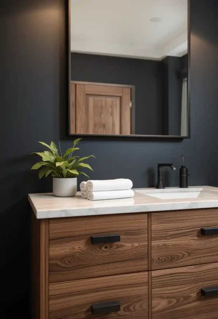 Dark Wood Vanities That Steal the Show