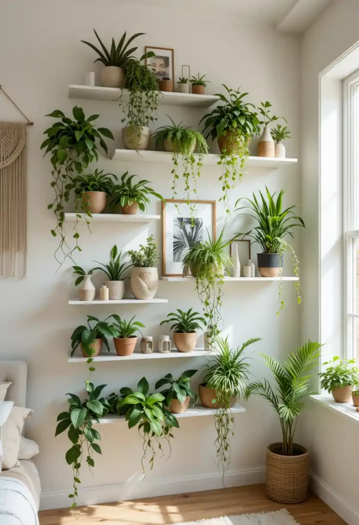 Design a Plant Shelf Display