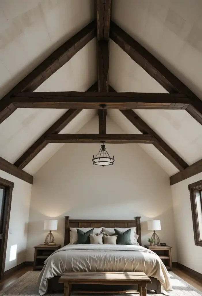 Exposed Wooden Beams