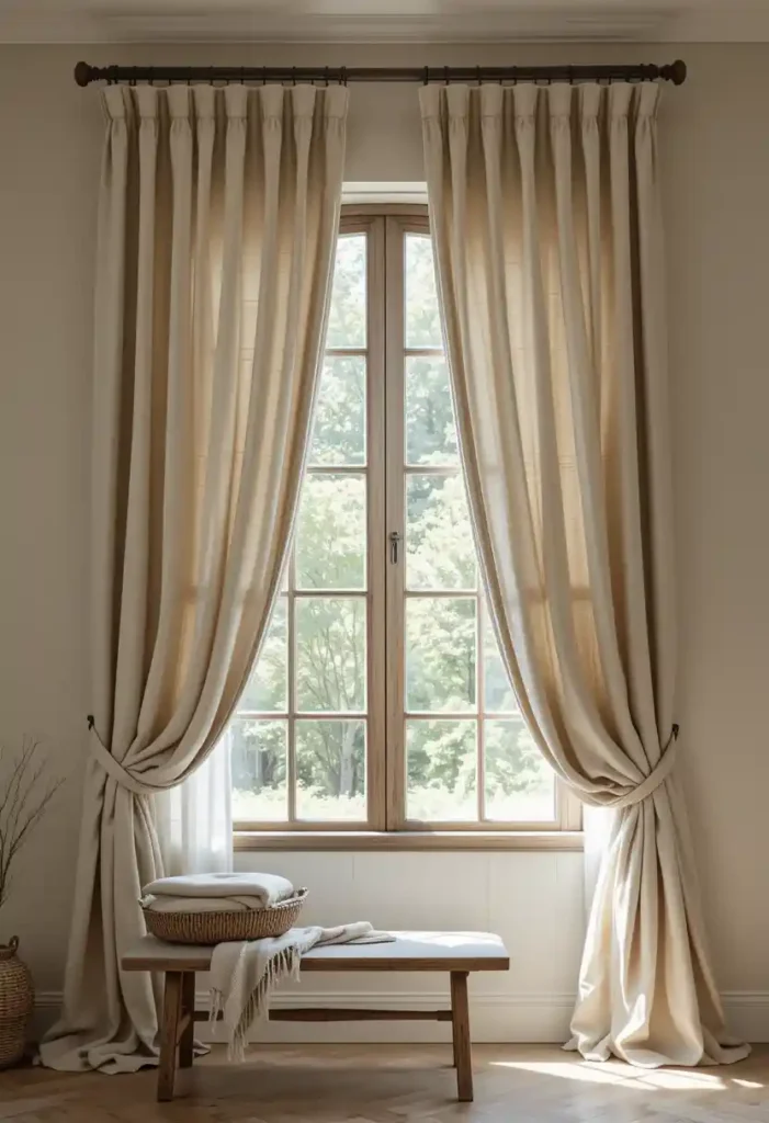 Farmhouse-Style Window Treatments