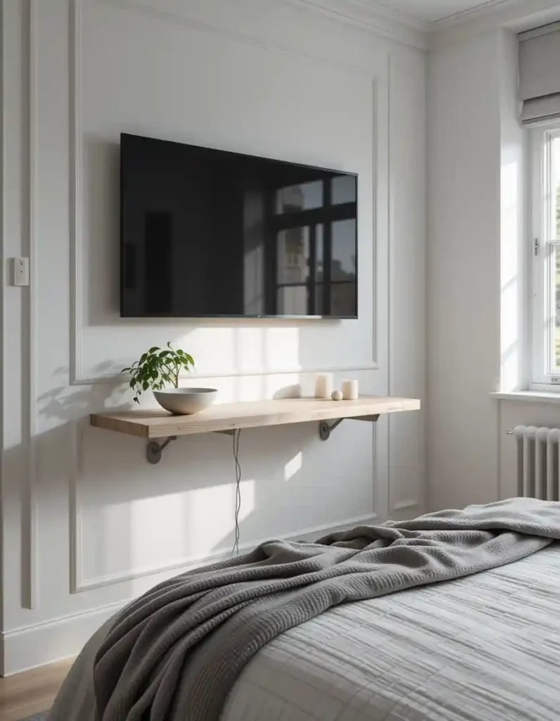 Float It with a Sleek Wall Console ( Best bedroom ideas |