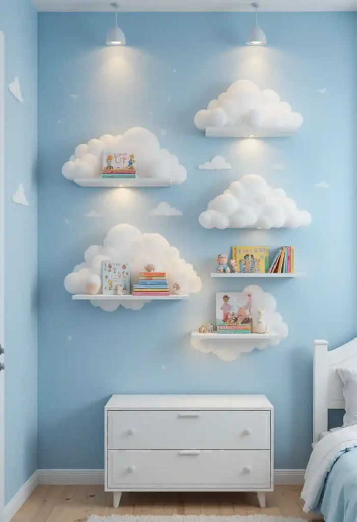 Floating Cloud Shelves