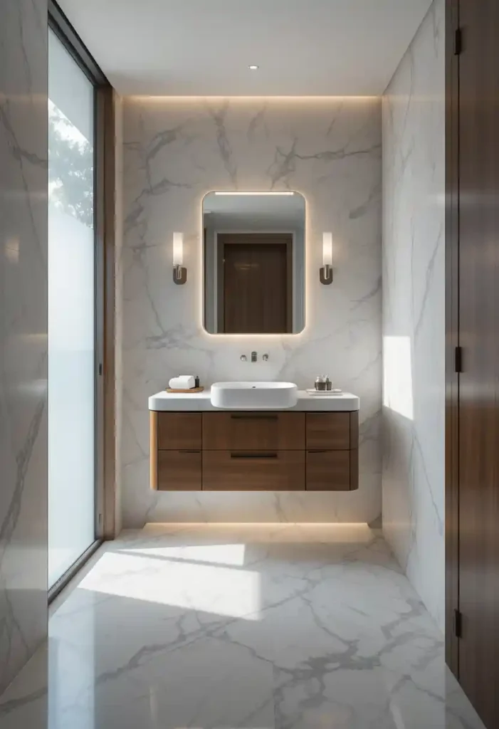 Floating Vanities for Visual Breathing Room