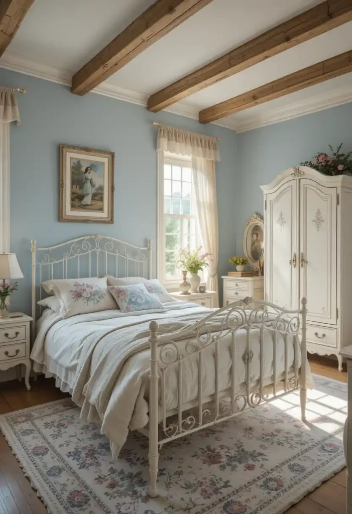 French Country Blue and Cream
