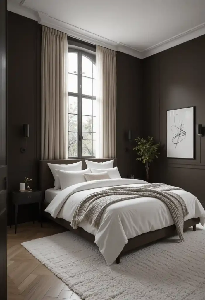  Go Moody with Deep Brown Walls