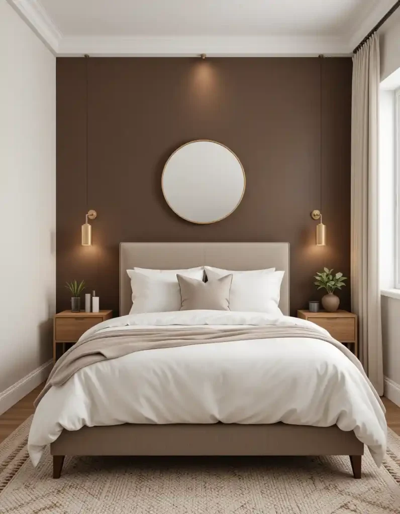 Go for a Chocolate Brown Accent Wall 🍫
