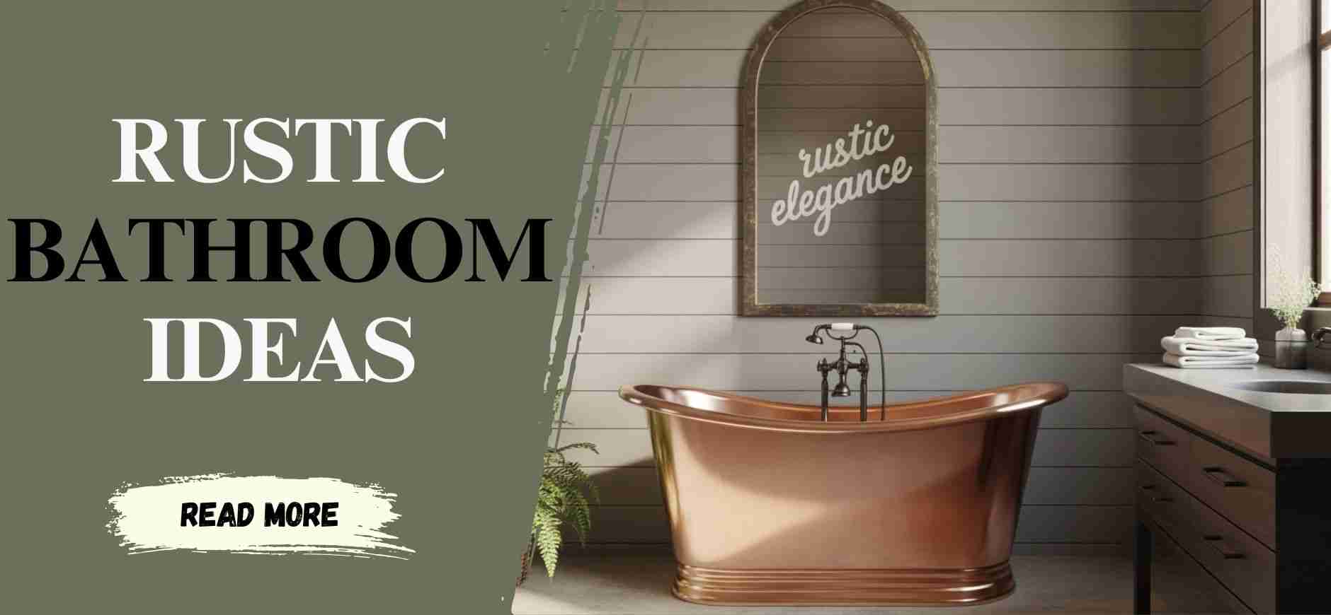 How to Create a Rustic Bathroom Look with Modern Touches