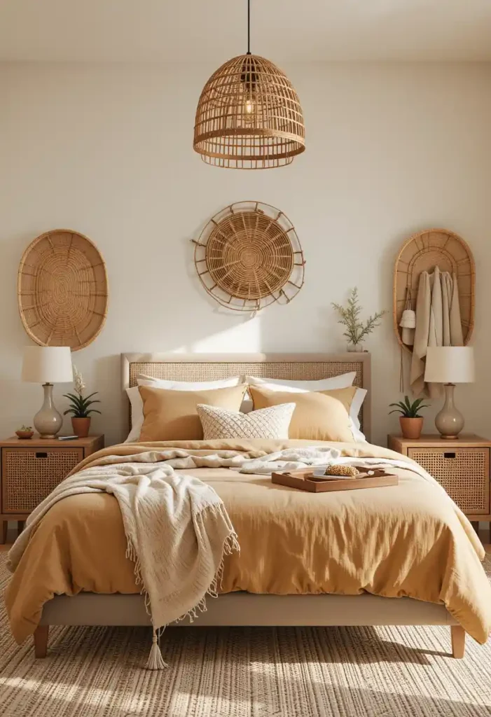 Incorporate Natural Elements Like Rattan or Cane