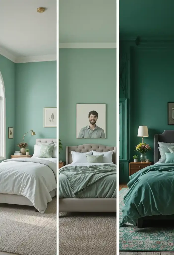 Layer Different Shades of Green for Depth