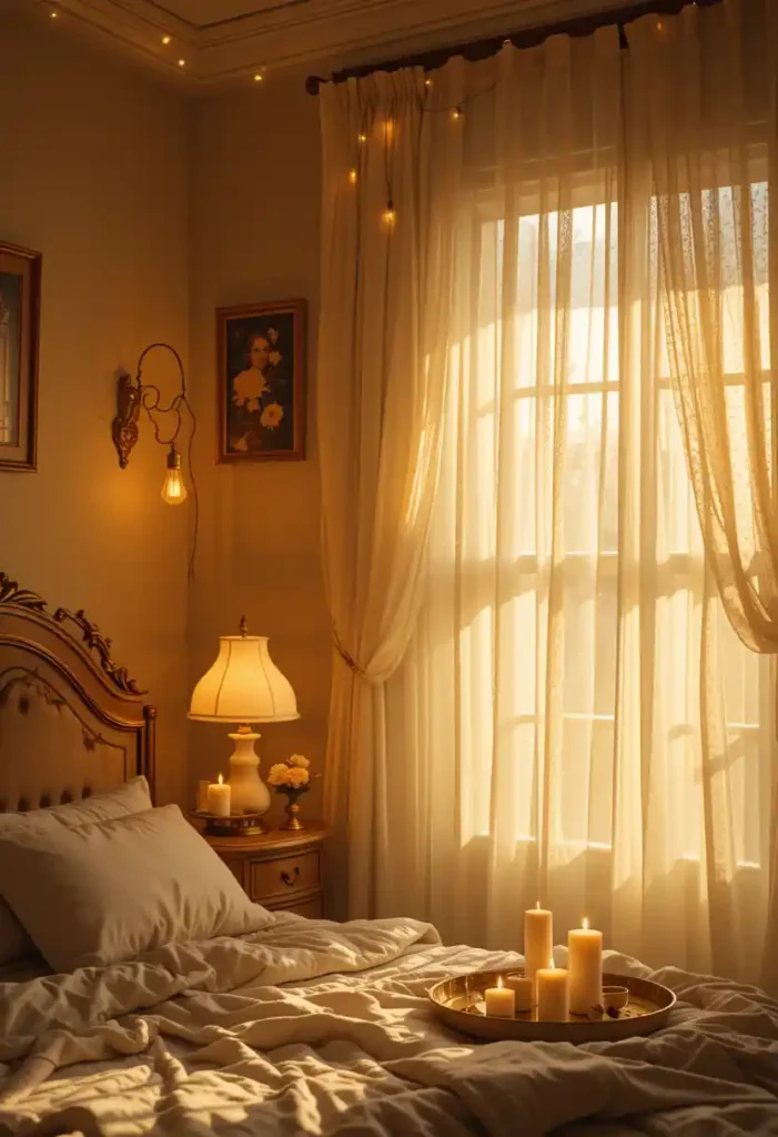 Layer Lighting for Warm, Golden Ambiance