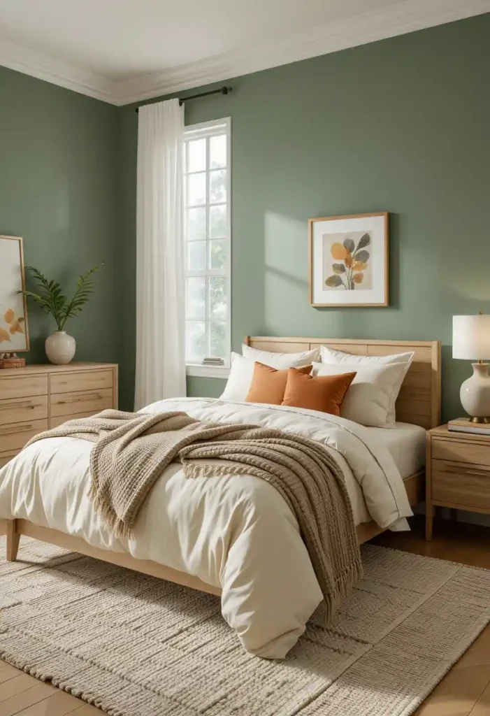 Master the 60-30-10 Color Rule for Green Bedrooms