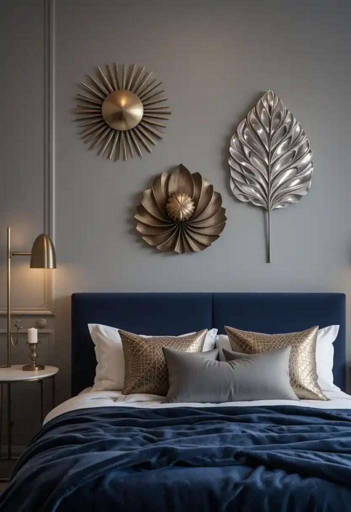 Metallic Accents and Sculptures