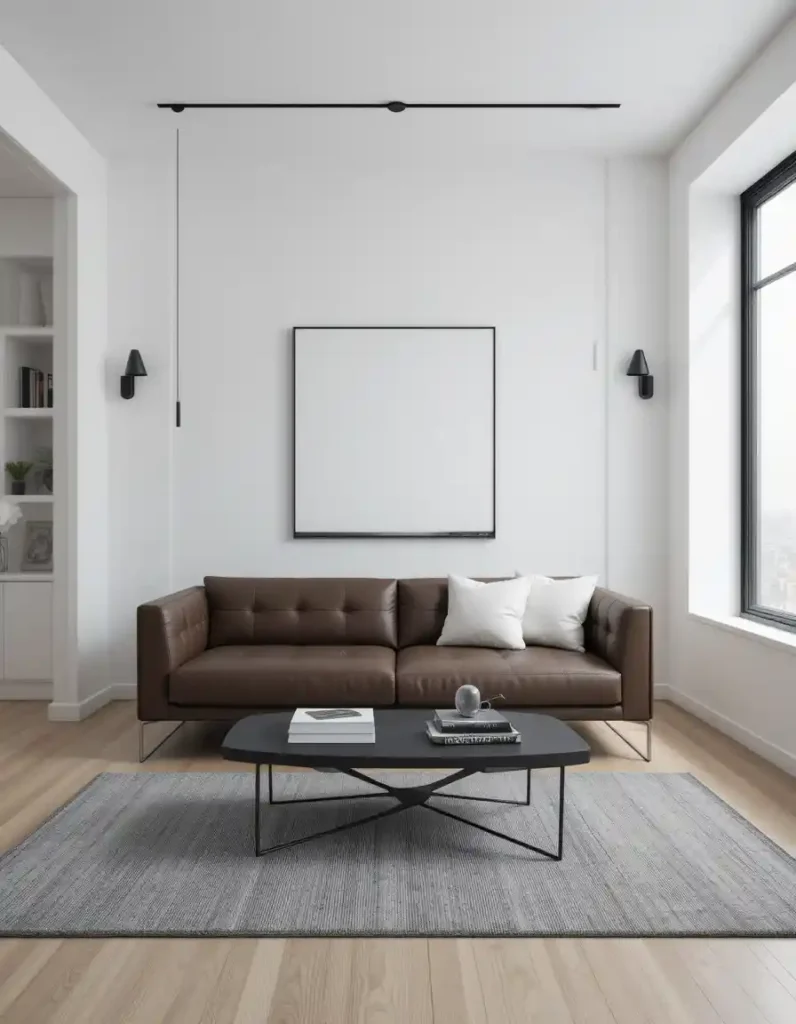 Modern Minimalist with High Contrast Décor