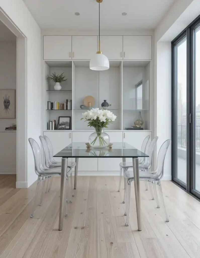  Opt for Transparent or Leggy Furniture