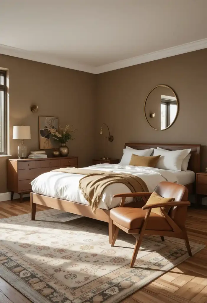 Try a Mid-Century Modern Twist on Brown