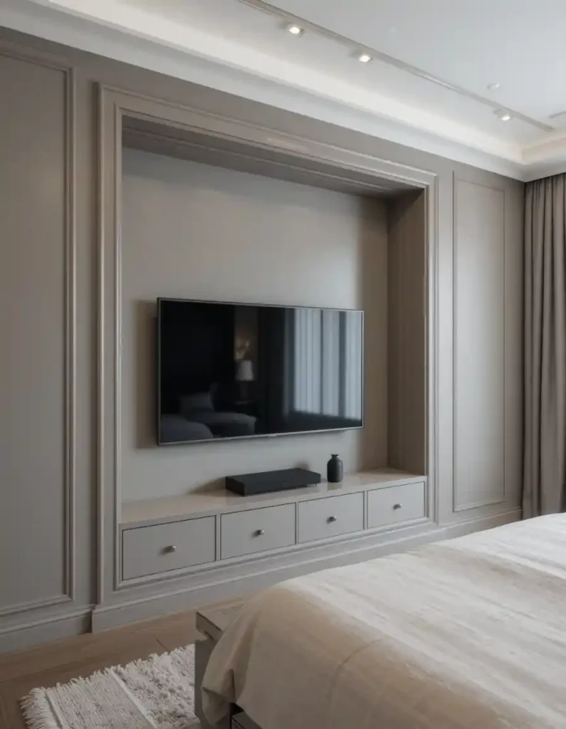  Try a Recessed TV Niche