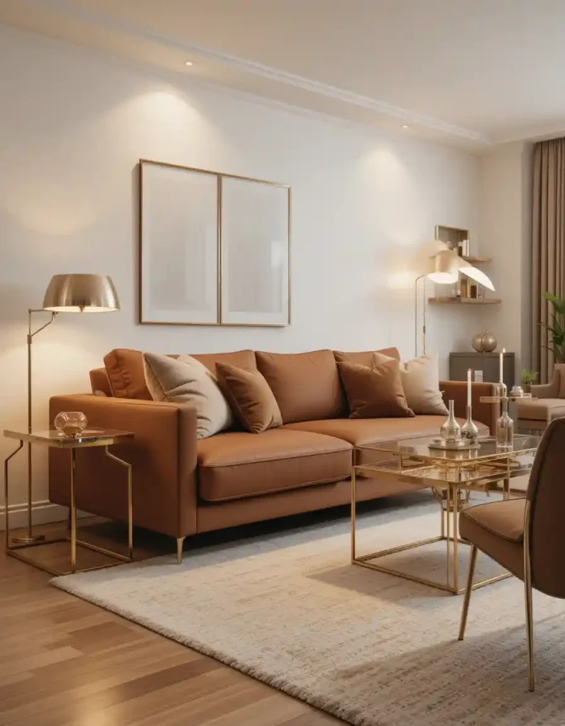 Use Metallic Accents for a Touch of Glam