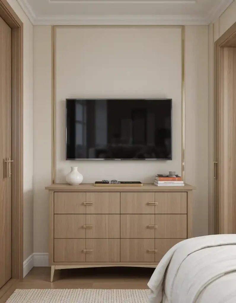 Use Multipurpose Furniture Beneath the TV