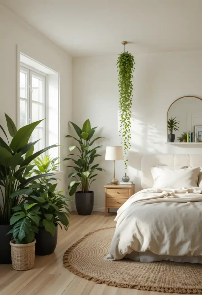 Use Plants to Define Spaces in Your Bedroom