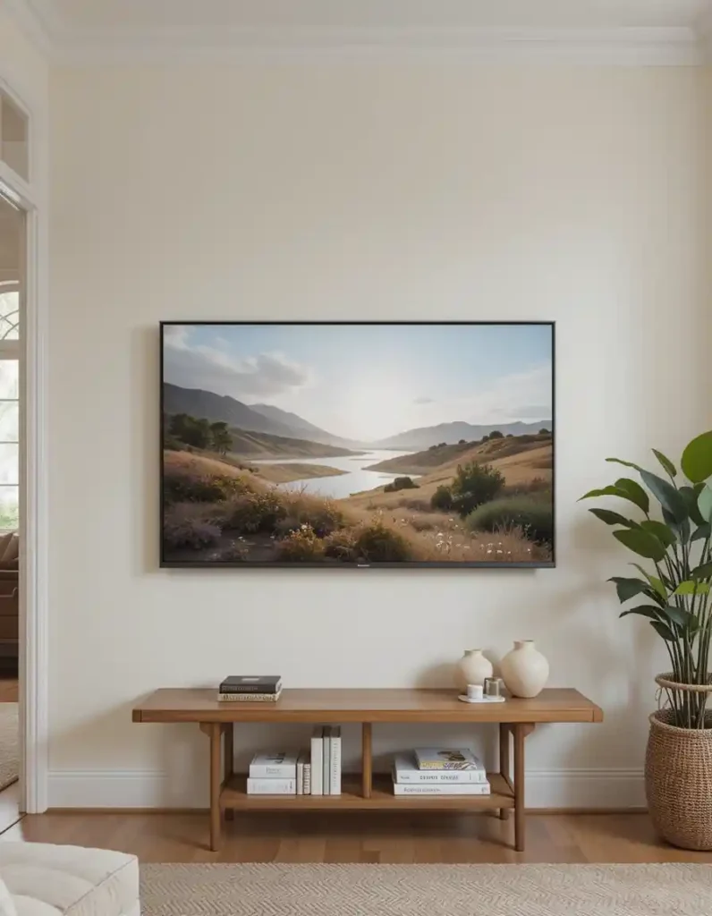 Use a TV Frame or Samsung Frame TV