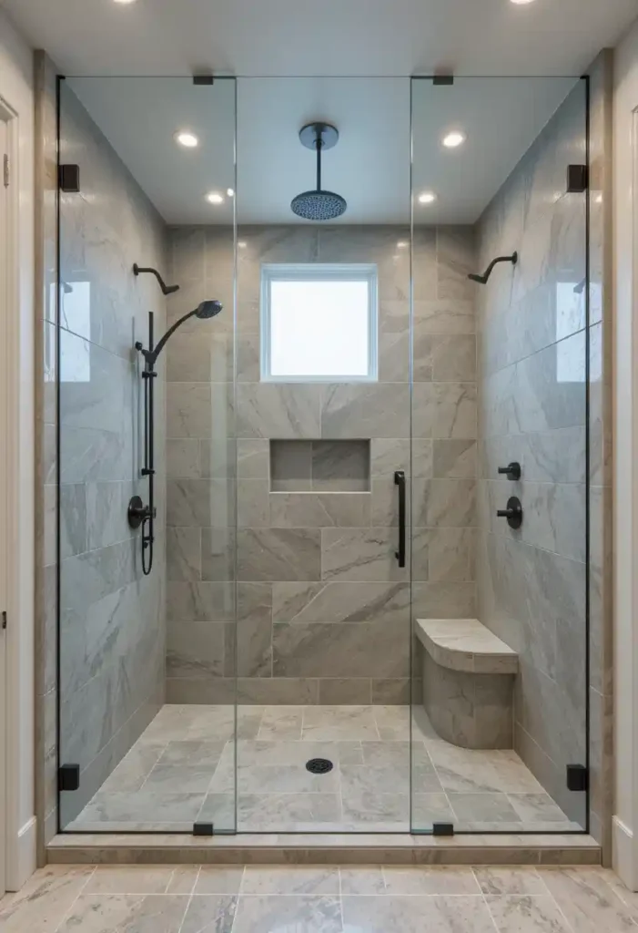 Walk-In Showers That Feel Like Rain Forests