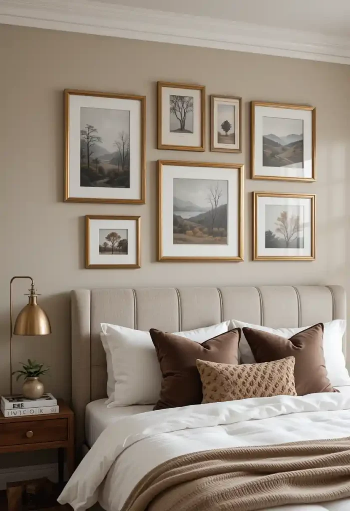 Warm Metallic Picture Frames