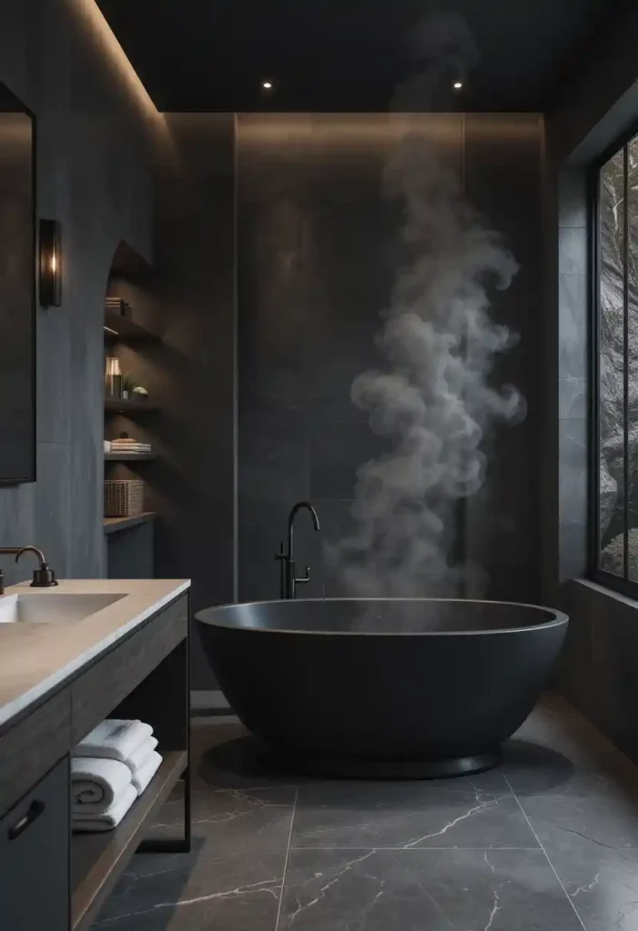 Why Dark Bathrooms Work So Well