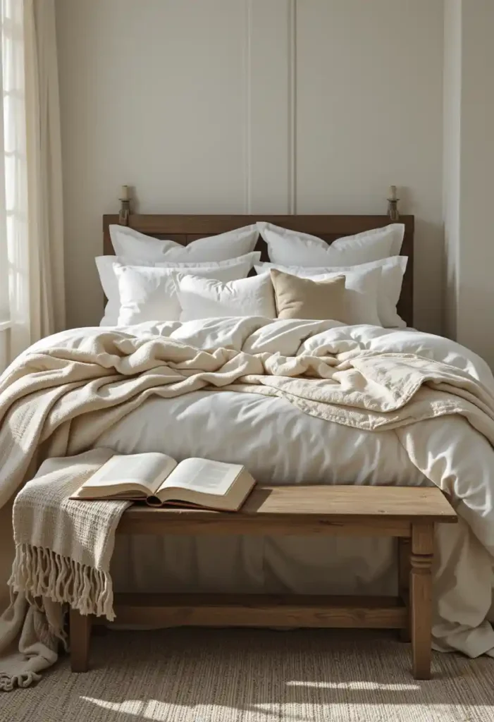 bedding layers and singing the praises of linen