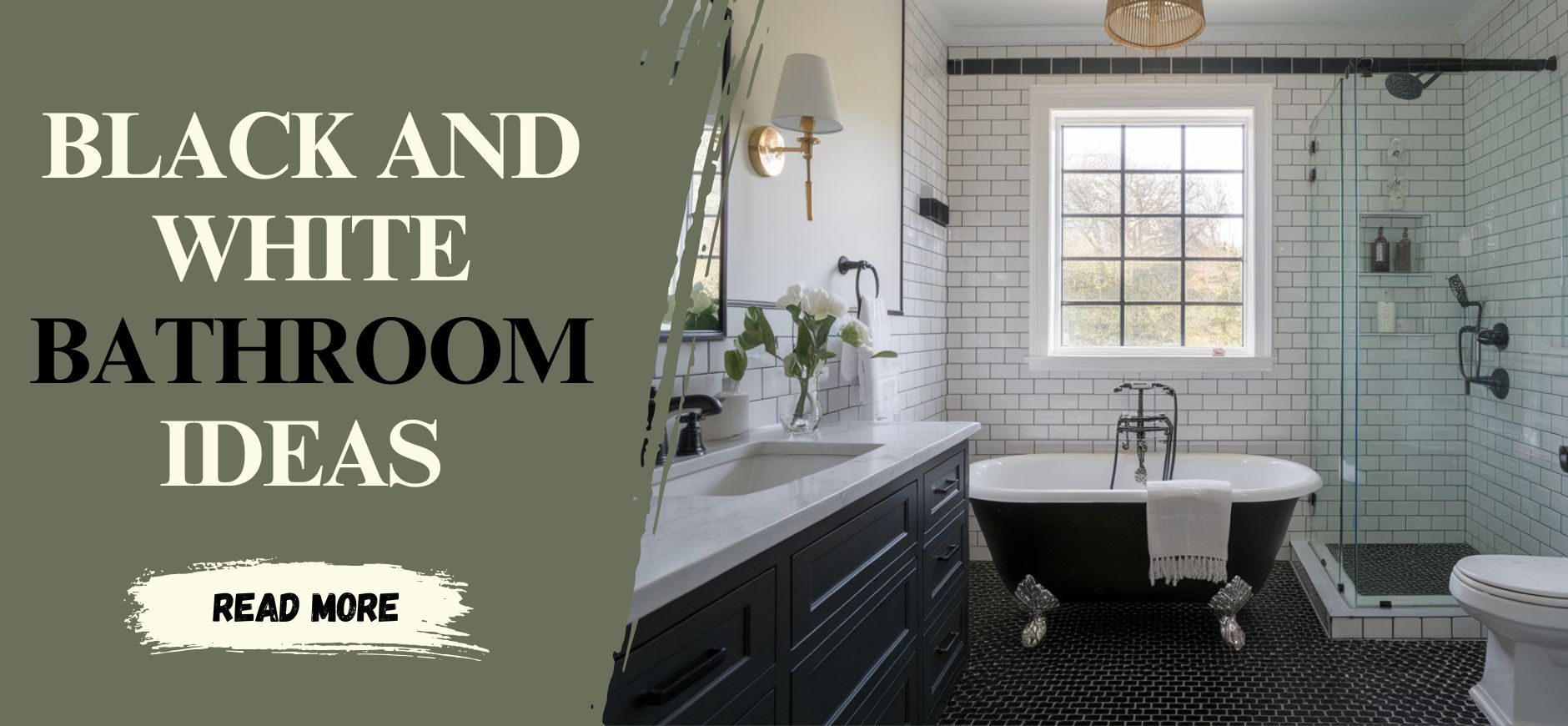 10 Black and White Bathroom Ideas to Copy Now