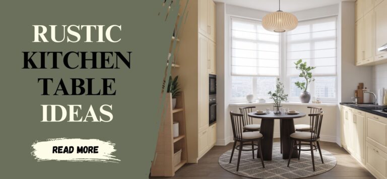 12 Chic Kitchen Table Ideas for Small Spaces