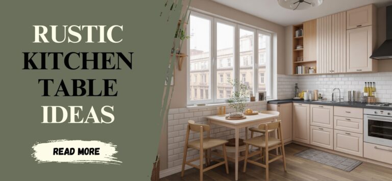 7 Small Kitchen Table Ideas That Save Space