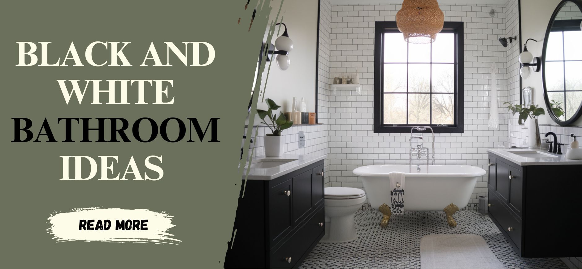 8 Modern Black and White Bathroom Ideas