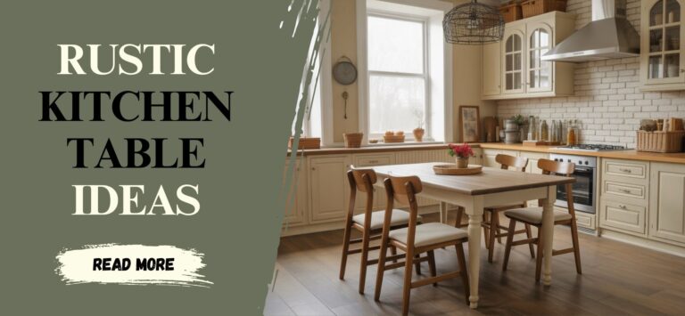 8 Rustic Kitchen Table Ideas for a Cozy Home