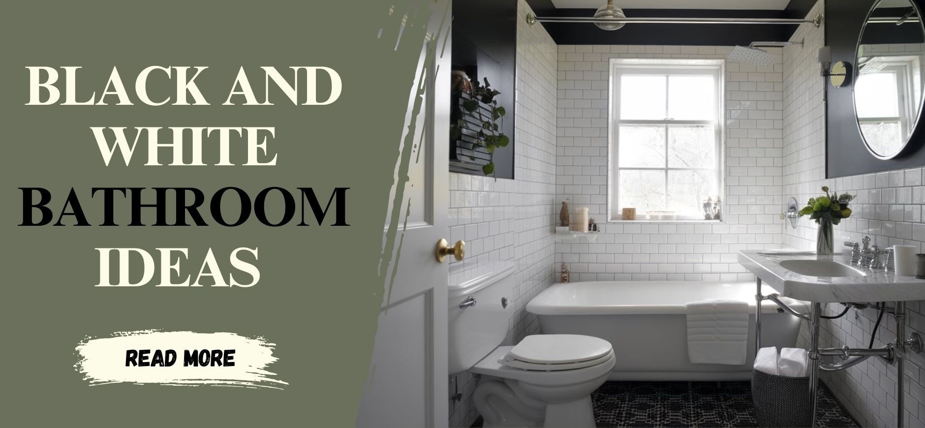 9 Black and White Bathroom Ideas for Small Spaces