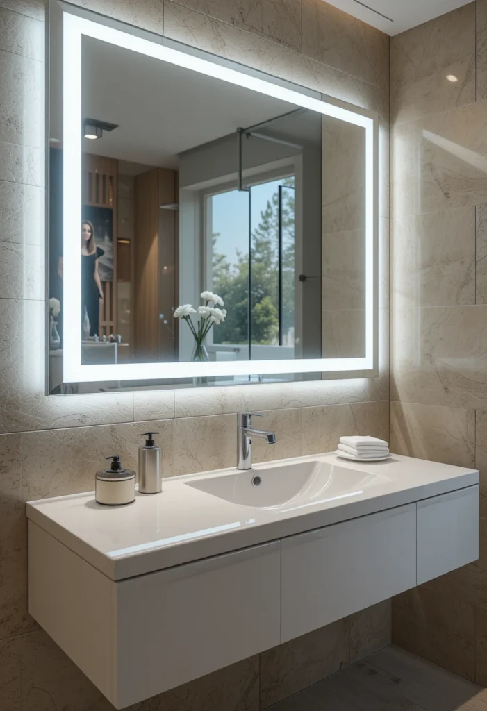 Backlit Mirror Combinations