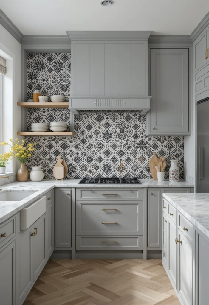 Backsplash Ideas That Complement Grey