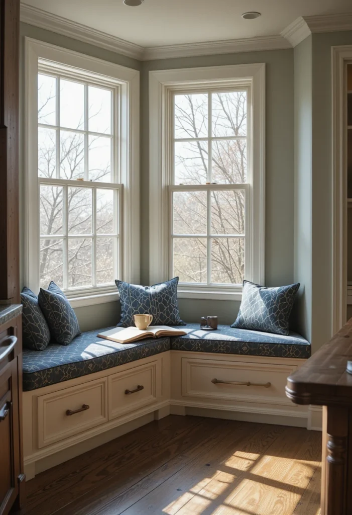 Bay Windows with Built-In Seating