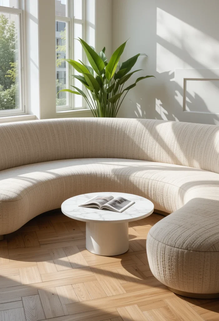 Benefits of curved luxury sofas